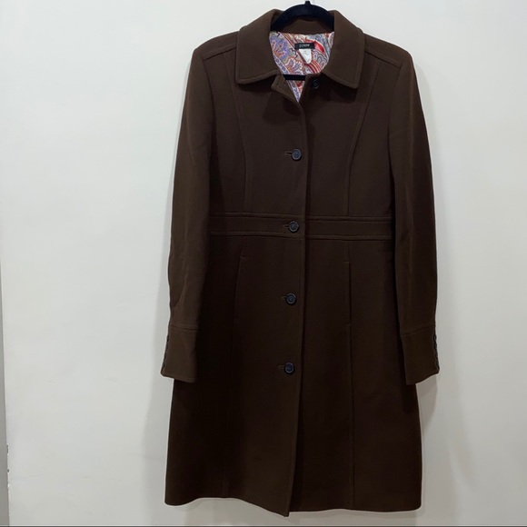J. Crew Jackets & Blazers - J Crew Women’s Brown Peacoat